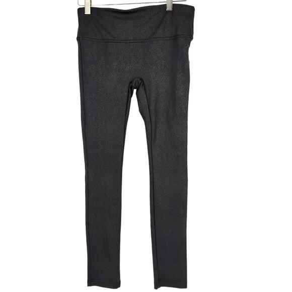 Heyson Black Textured Faux Leather Leggings Medium - Picture 4 of 5